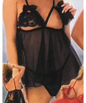 Peek A Boo Baby Doll Lingerie