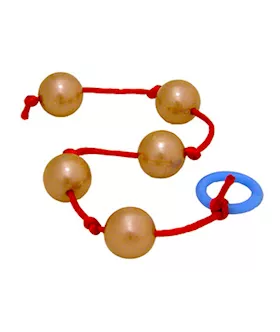 Beginners Anal Beads Tan