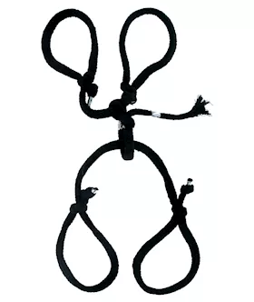 FETISH FANTASY SILK ROPE HOG TIE