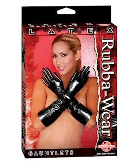 Rubba Wear Latex Gauntlets