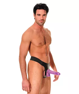 Purple Delight Hollow Strap-on