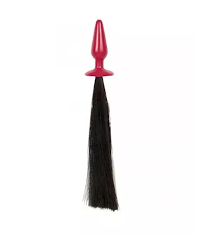 Pony Play Whip With Butt Plug