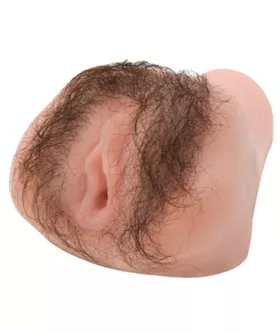 Hairy Vibrating Cyberskin Pussy