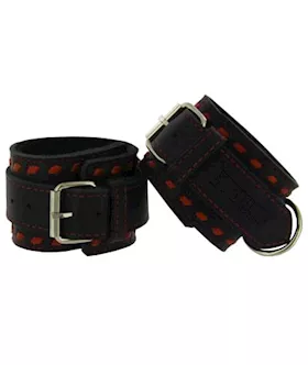 Strict Leather Red Buckstitch Restraints