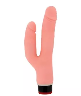 Vibrating Dildo With Anal Stimulator