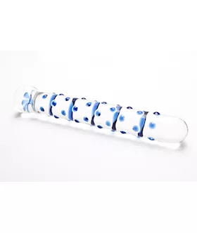 Dots The Spots Glass Dildo