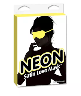 Neon Satin Love Mask