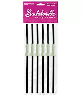 Bachelorette Party Favors Glow In The Dark Dicky Straws