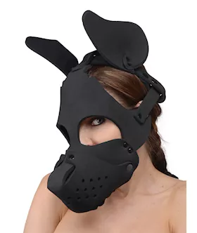 Neoprene Dog Hood With Removable Muzzle