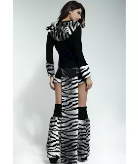 Deluxe White Tiger Romper Costume