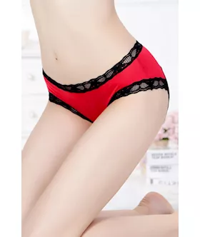 Red Bare Back Panty