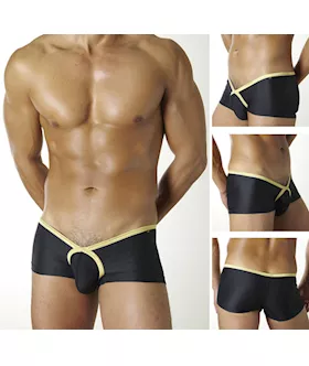 Black Boxers With Gold Trim