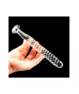 The Straight And Narrow Glass Dildo