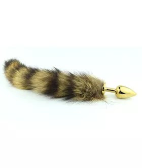 Fox Tail Buttplug Gold