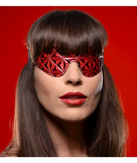 Crimson Tied Full Out Embossed Blindfold