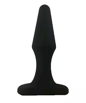 Black Silicone Butt Plug