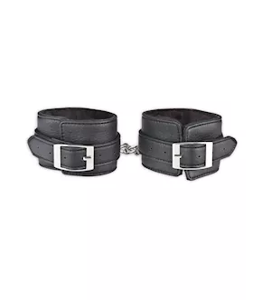 Faux Fur Unisex Leatherette Ankle Cuffs