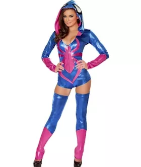 Sexy Pink Spider Widow Hero Costume