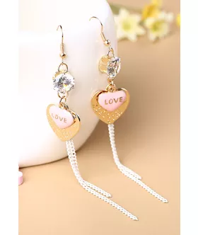 Double Sweethearts Diamond Drop Earrings