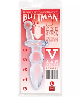 Buttmans Viewable Glass Butt Plug Doubler