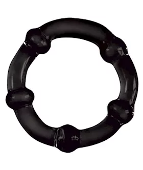 Glass Cock Ring 45mm Black
