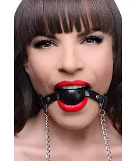Breathable Ball Gag With Nipple Clamps