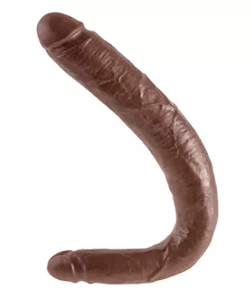 King Cock 16 Inch Tapered Double Dildo Brown
