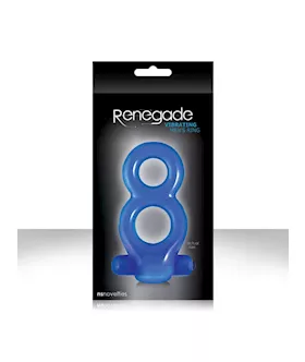 Renegade Vibrating Mens Ring Blue
