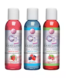 Candiland Sensuals Sweet-n-tart Warming Massage Gel 3 Pack