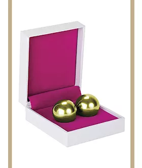 Shots Toys Ben Wa Balls Heavy Weight Gold