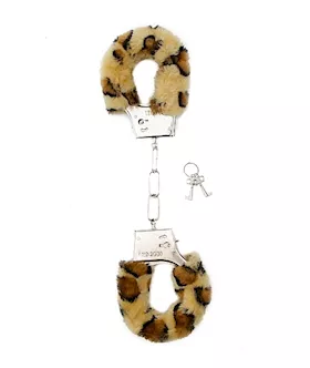 Shots Toys Furry Handcuffs Cheetah