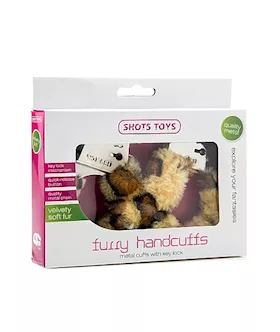 Shots Toys Furry Handcuffs Cheetah