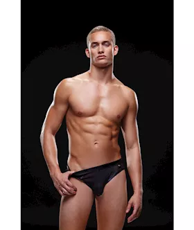 Envy Wetlook Bare Back Athletic Brief L Xl Black