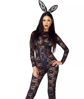 Role Play Lace Catsuit S M