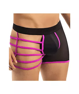 Neon Strappy Mesh Boxer