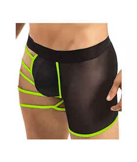 Neon Strappy Mesh Boxer