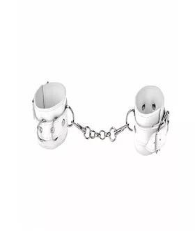 Leather Cuffs White