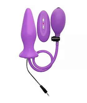 Inflatable Vibrating Silicone Plug