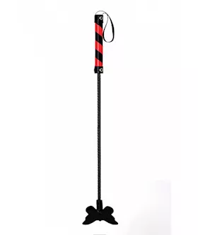Butterfly Crop Pvc Black Red