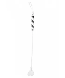 Heart Tipped Crop Pvc White Black