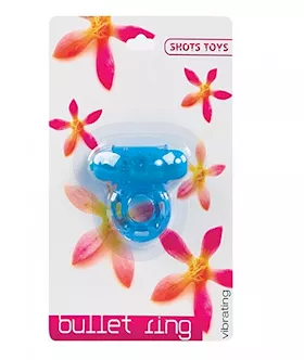 Vibrating Bullet Ring Blue