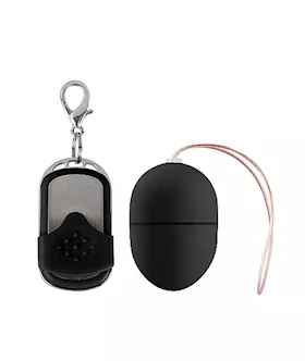 10 Speed Remote Vibrating Egg Small Black