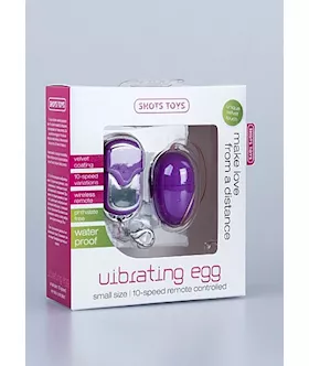 10 Speed Remote Vibrating Egg Small Purple