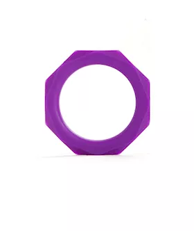 Octagon Ring Large Purple