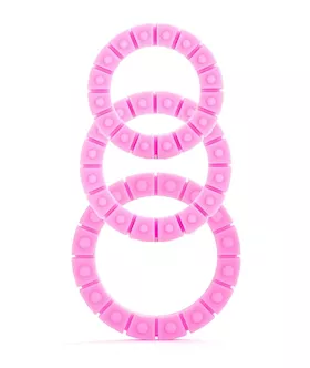 Silicone Love Wheel 3 Sizes Pink
