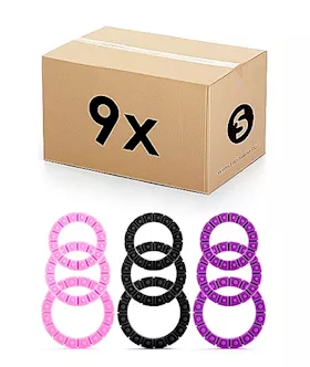 Love Wheel Cockring 9pcs In One Pack