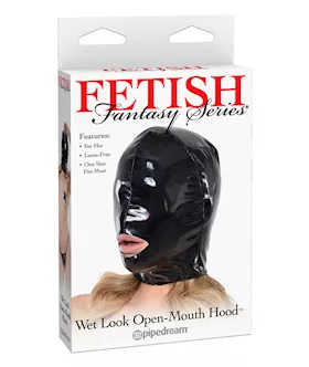 Fetish Fantasy Wet Look Open-mouth Hood