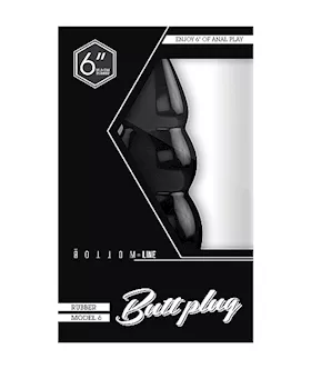 Bottom Line Buttplug Rubber  6 In Model 6