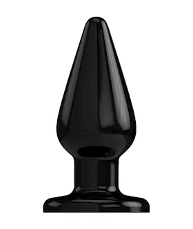 Bottom Line Buttplug Rubber Black 7 In Model 2