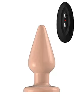 Bottom Line Buttplug Rubber Flesh Vibrating 5 In Model 2